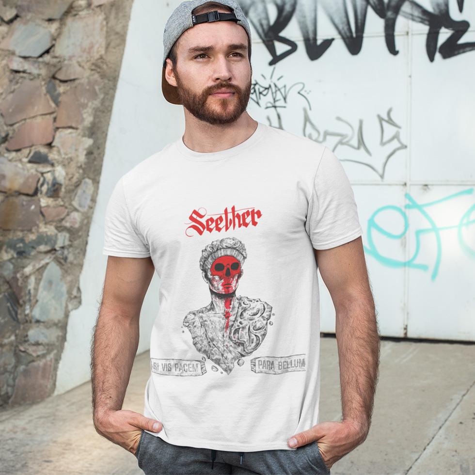 Футболка унисекс Seether Si Vis Pacem Para Bellum 4XL Белый (0000010707)