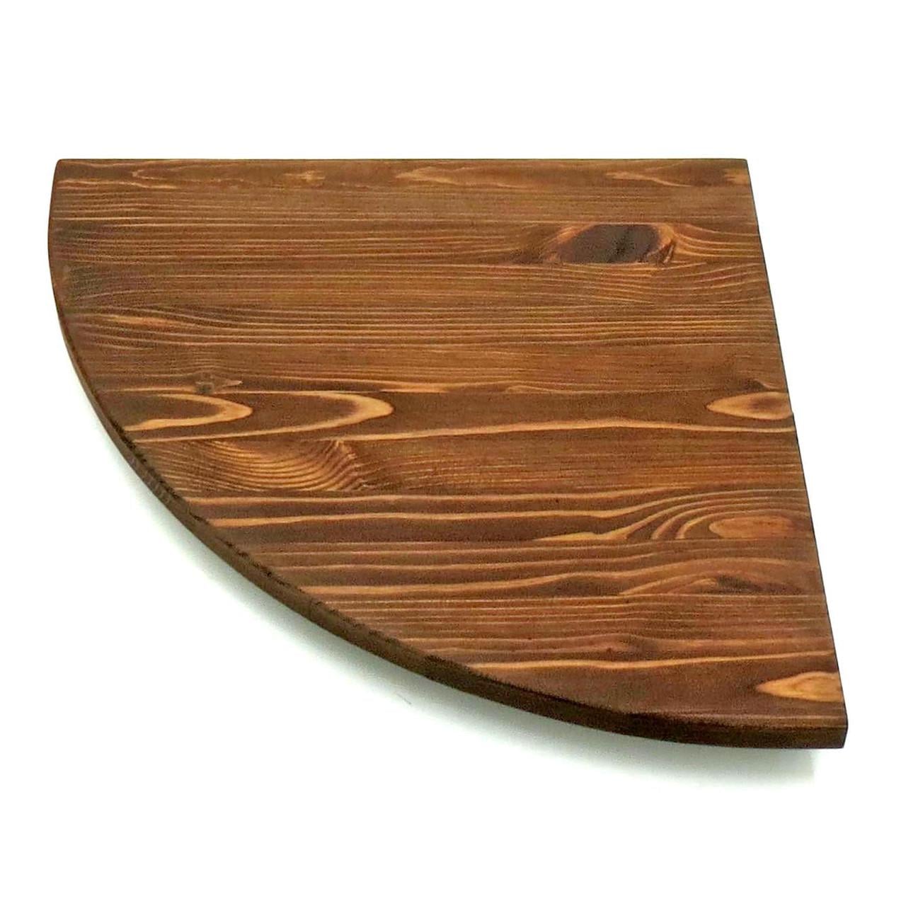 Полка настенная угловая из дерева Кабарет 30 Охра (УНП-300904)