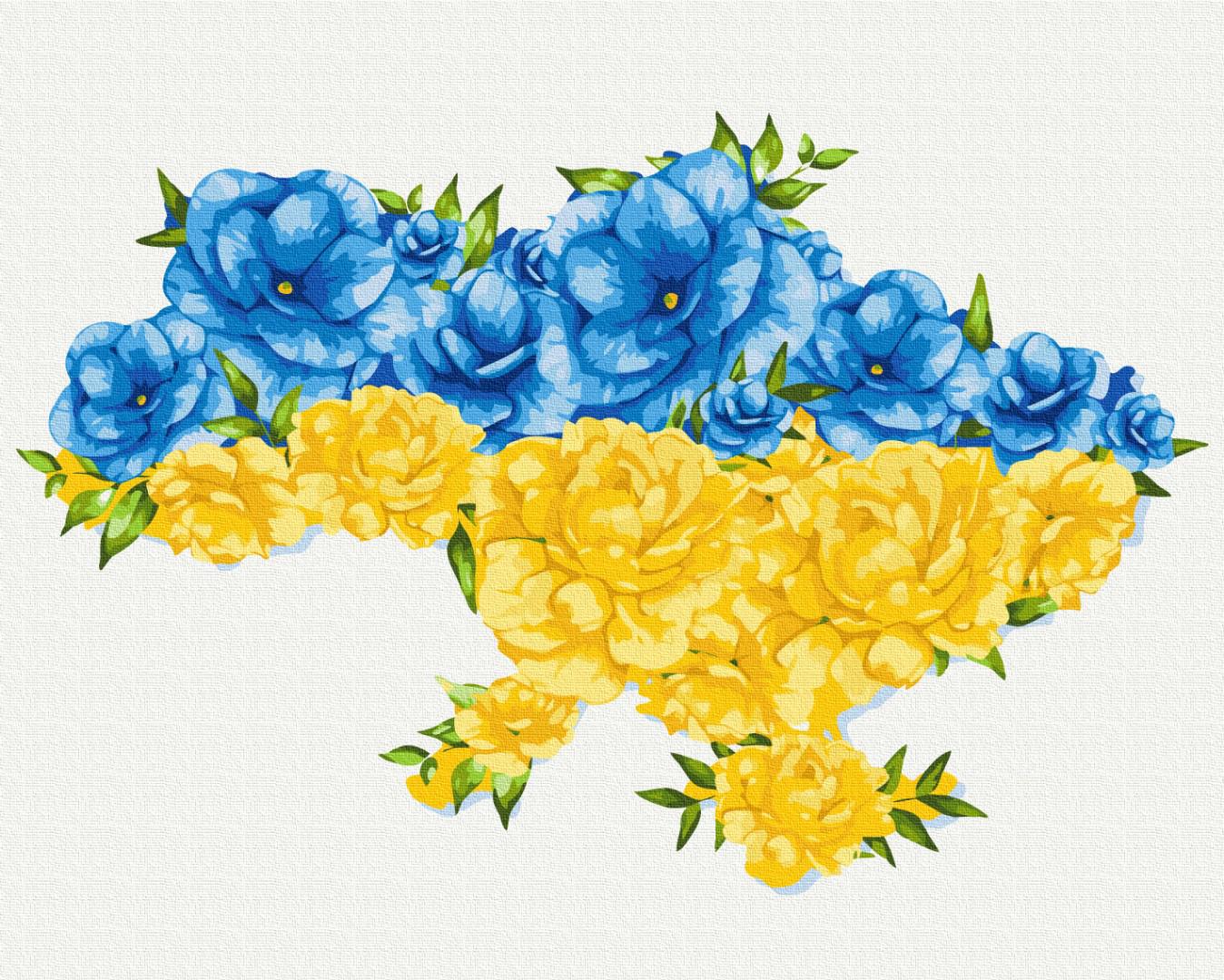 Картина по номерам Brushme Цветущая Украина 50x60 см (BS53081L)