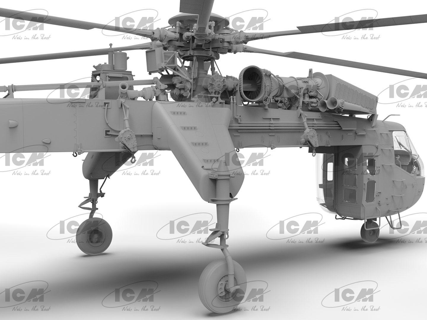 Сборная модель ICM Sikorsky CH-54A Tarhe Тяжелый вертолет США (53054) - фото 20