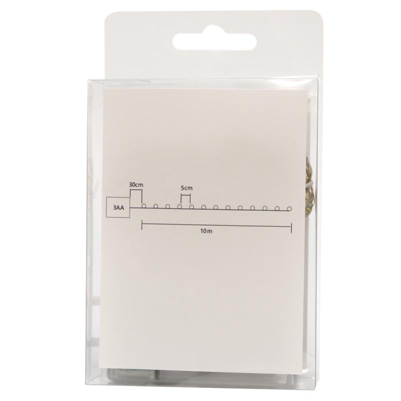 Гирлянда на батарейках 10 м 200LED холодный белый батарейки 3АА IP20 (720513) - фото 3 Гирлянда на батарейках 10 м 200LED холодный белый батарейки 3АА IP20 (720513) - фото 3