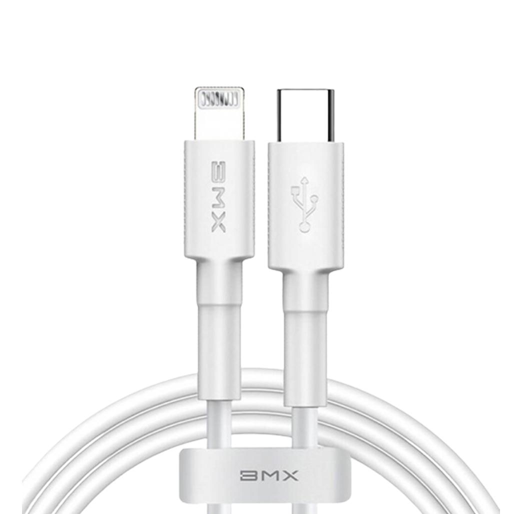 Кабель Baseus BMX Mini MFI Type-C to Lightning 18W PD 1.2m White (CATLSW-A02) - фото 1 Кабель Baseus BMX Mini MFI Type-C to Lightning 18W PD 1.2m White (CATLSW-A02) - фото 1
