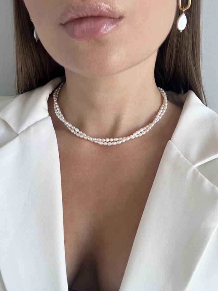 Чокер LeBijou з перлинами в 2 ряди (5324)