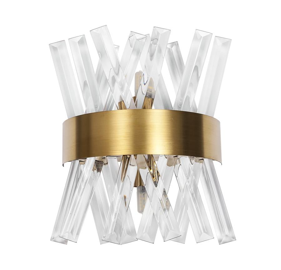 Бра Levistella 752LW7916 GD Лофт с фигурным хрустальным плафоном Золотой (1887932218)