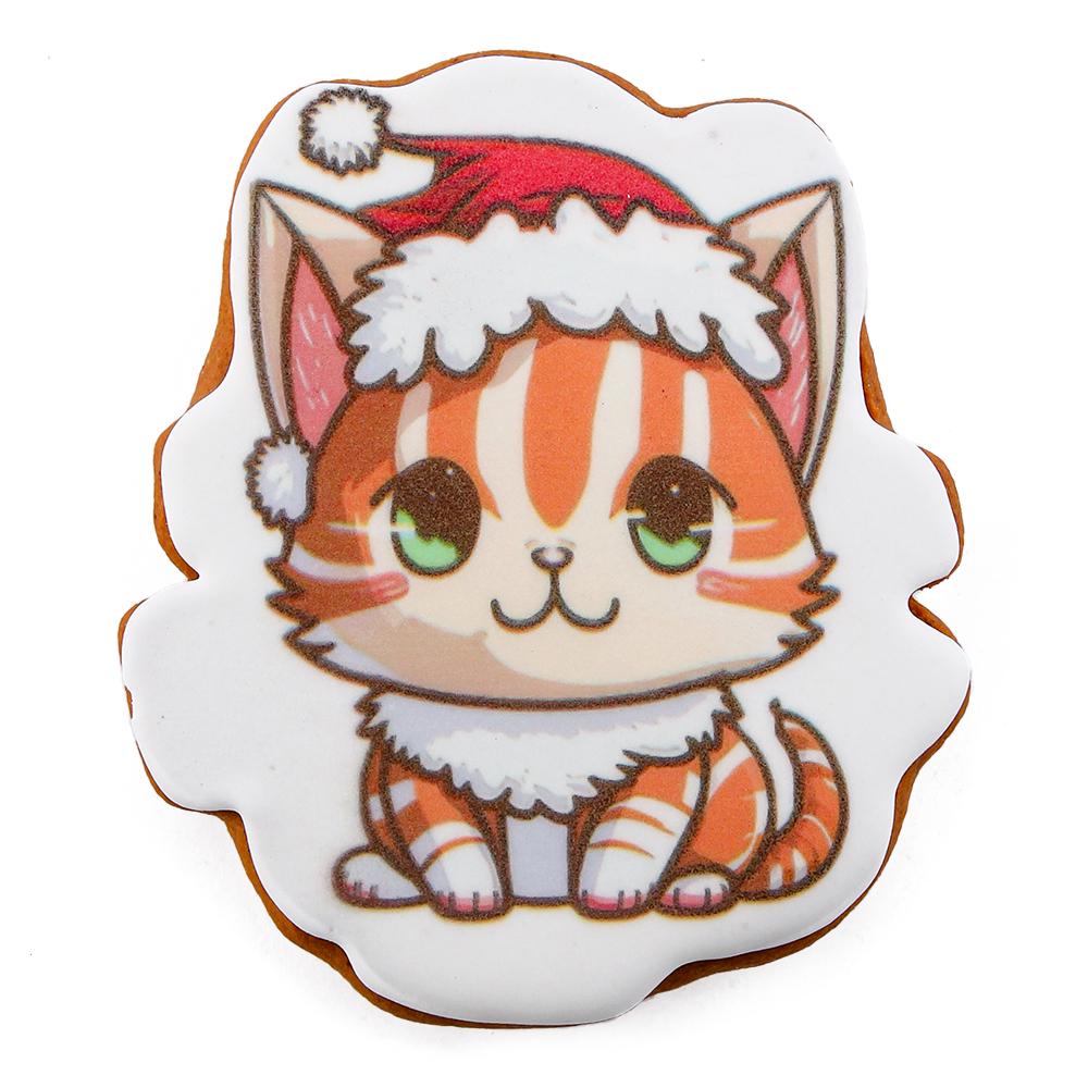 Пряник с принтом Крафт Печиво Котик 45 г