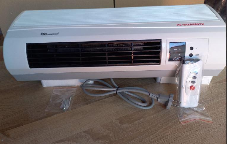 Тепловентилятор настенный Domotec ms 5961 LED-индикация Белый - фото 4 Тепловентилятор настенный Domotec ms 5961 LED-индикация Белый - фото 4