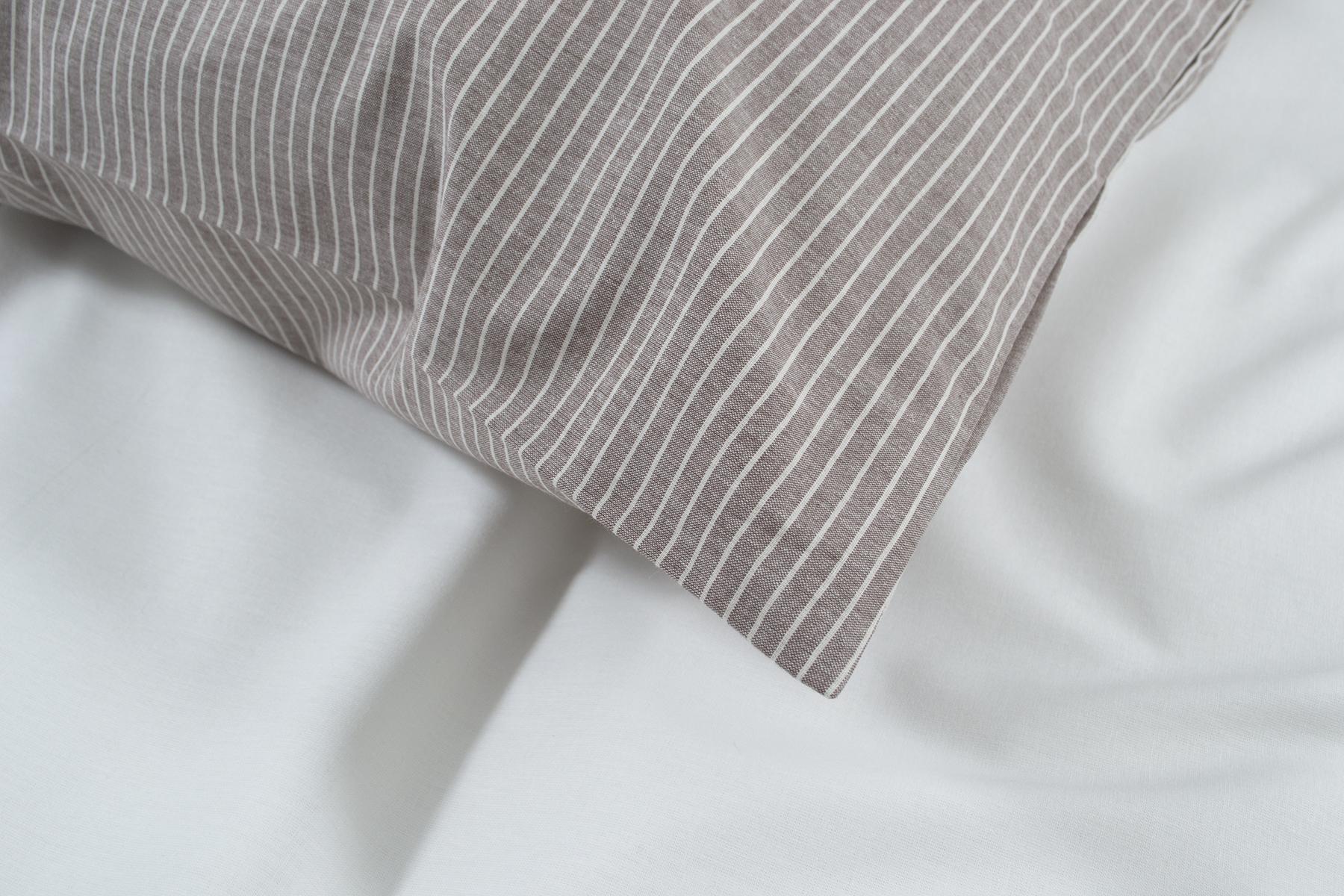Комплект постельного белья Lotus Home Premium Percale Stripe семейный Коричневый (26668172) - фото 5 Комплект постельного белья Lotus Home Premium Percale Stripe семейный Коричневый (26668172) - фото 5