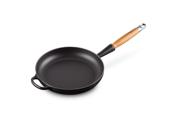 Сковорода Le Creuset Signature с деревянной ручкой 24 см Black (20258240000422) - фото 4