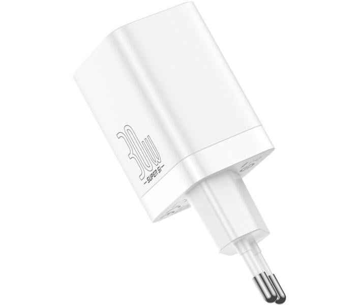 Зарядное устройство Baseus Super Si Pro C+U 30 W White (CCSUPP-E02) - фото 3