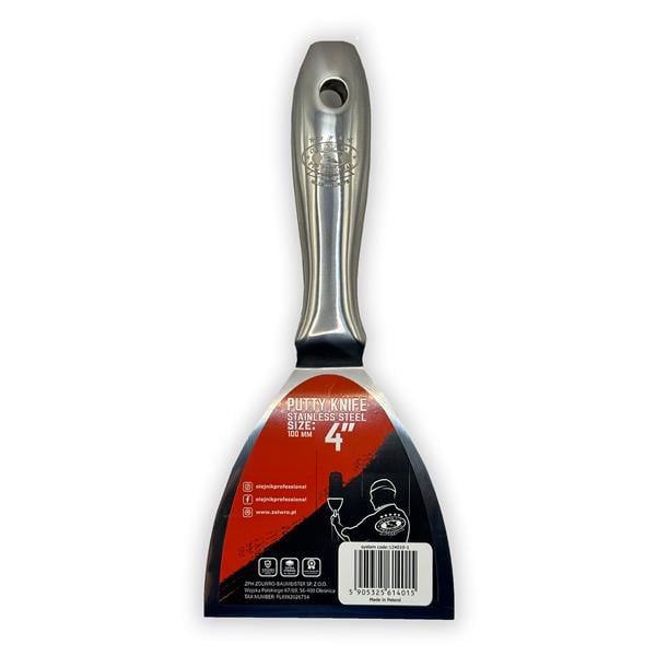 Шпатель Olejnik JL однокомпонентний суцільнометалевий із нержавіючої сталі 100 мм - фото 2