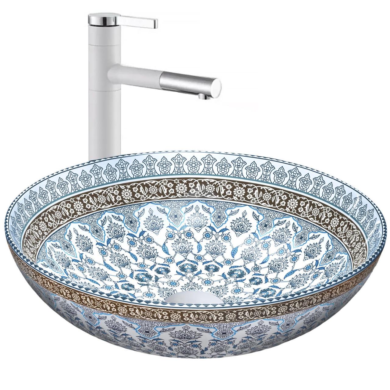 Умывальник Rea ARTE BLUE накладной (Rea-U0267)