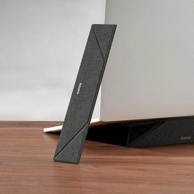 Подставка под ноутбук Baseus Ultra Thin Laptop Stand SUZB-0G Dark Grey - фото 4