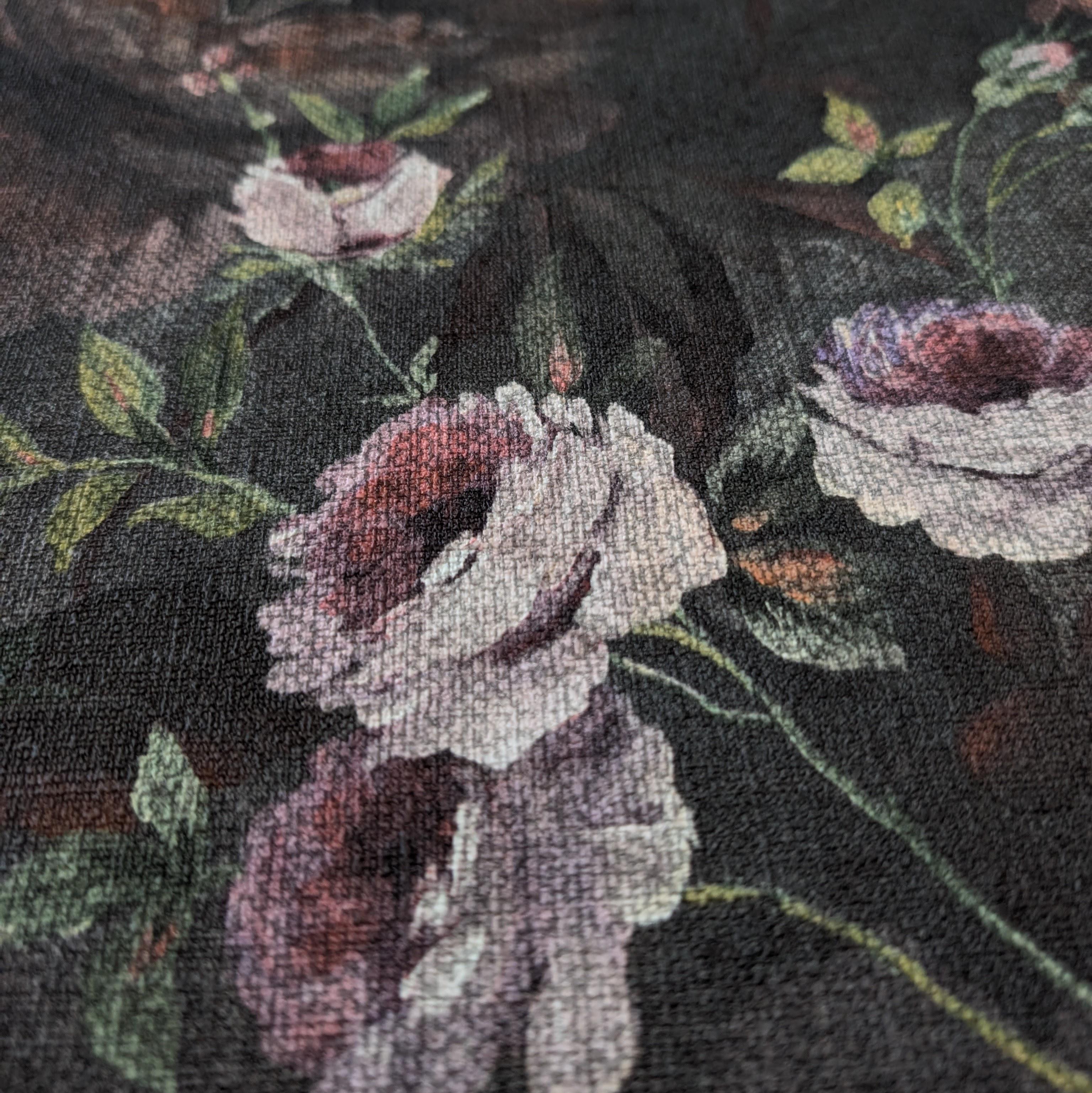 Обои виниловые на флизелиновой основе A.S. Creation Perfect 38752-1 Цветы 1 м Графитовый (28446516) - фото 3