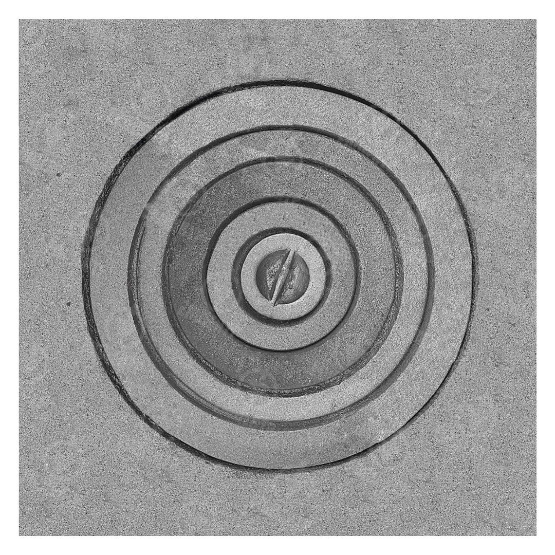 Плита чугунная для печи ГЛВТ под казан 550x550 мм (8320)