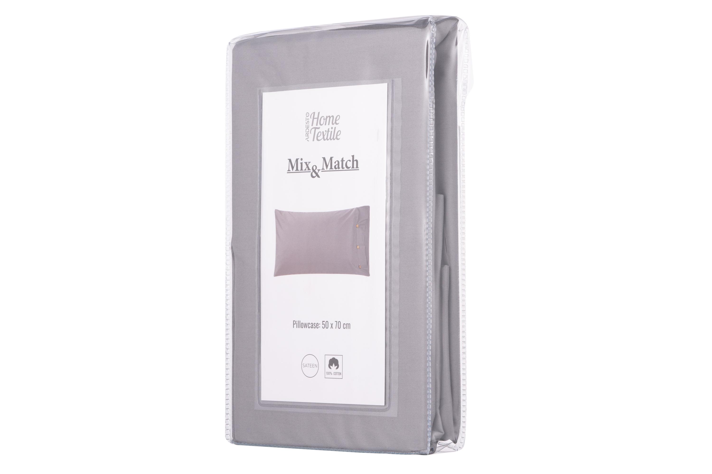 Наволочка Ardesto Mix&Match 50х70 см Сірий (ART5070PCD) - фото 3 Наволочка Ardesto Mix&Match 50х70 см Сірий (ART5070PCD) - фото 3