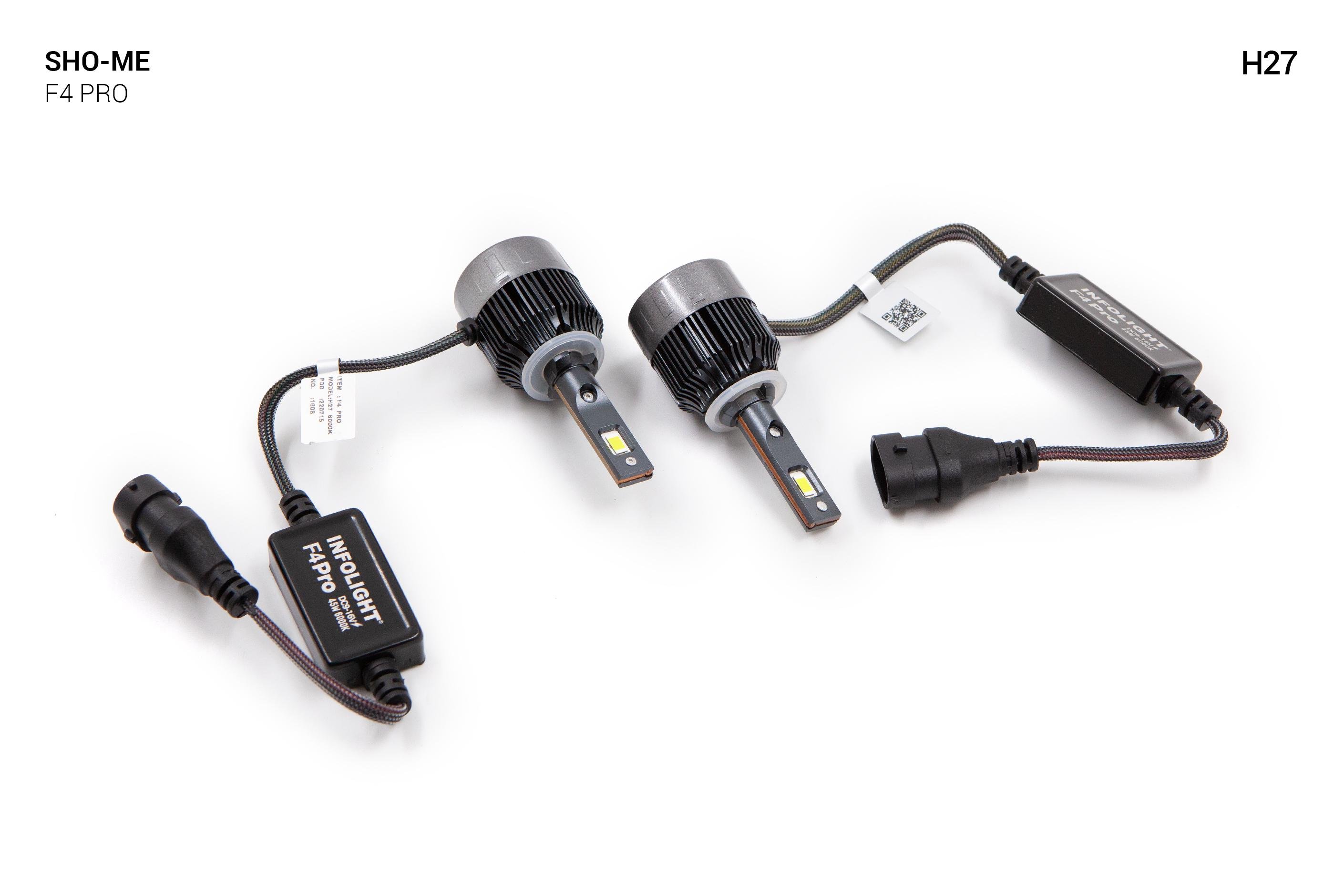 Автолампи Sho-Me F4-Pro H27 LED 45W 2 шт. - фото 6