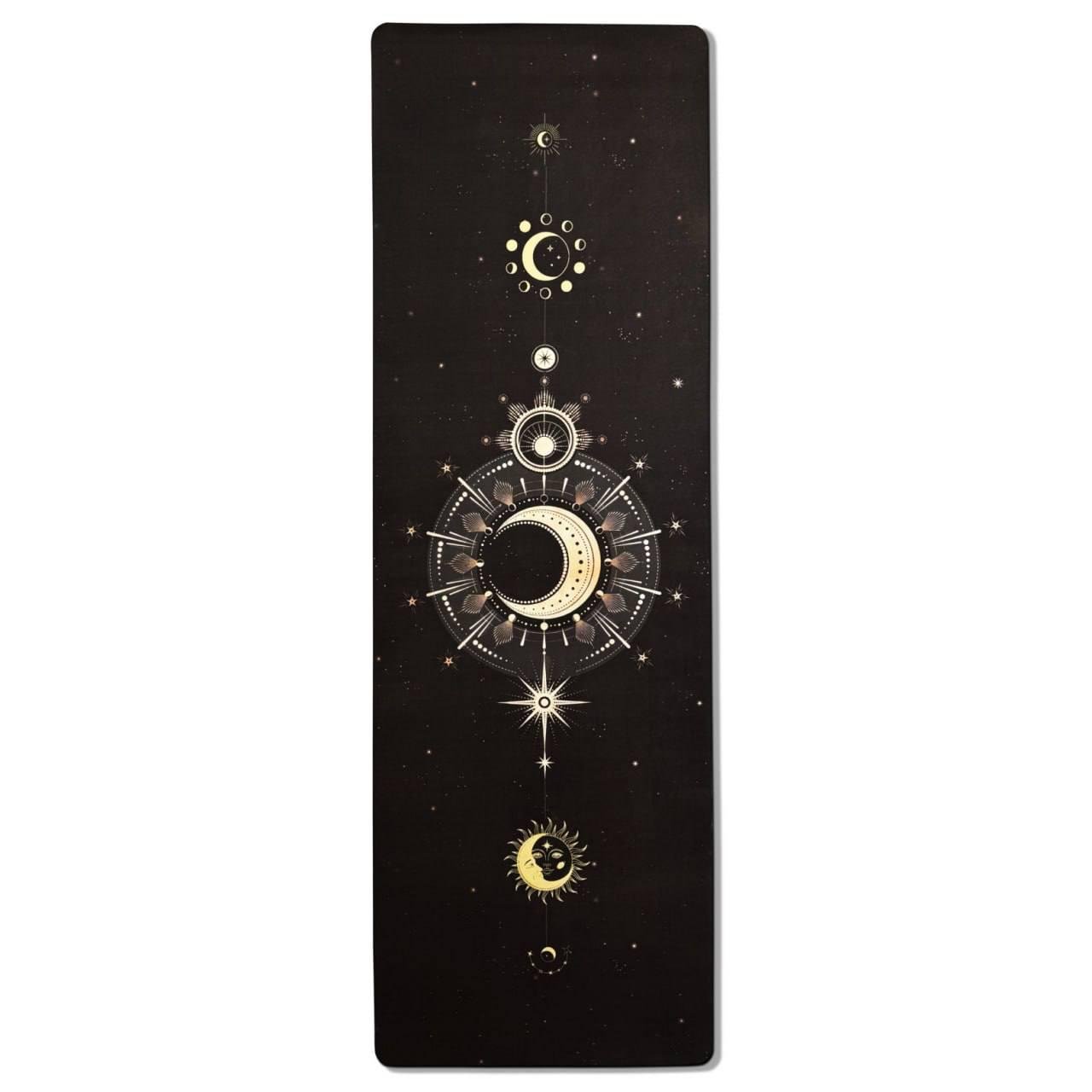 Коврик для йоги EasyFit Moon замша/каучук 3 мм Черный (EF-1926-2) - фото 1 Коврик для йоги EasyFit Moon замша/каучук 3 мм Черный (EF-1926-2) - фото 1