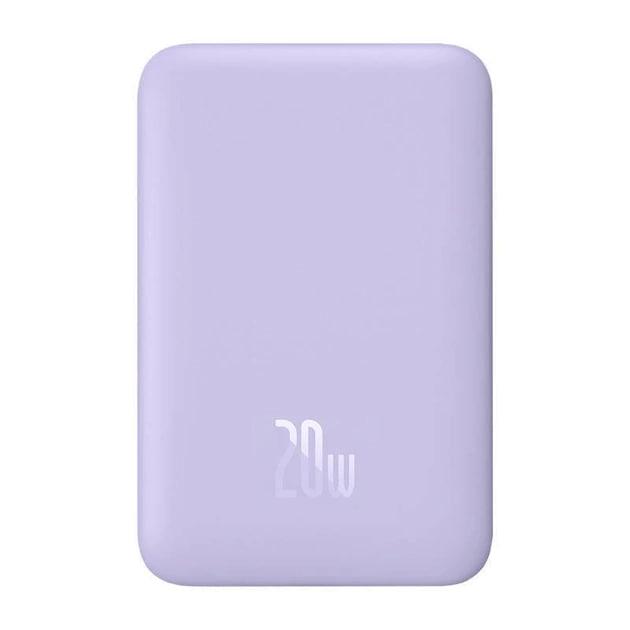 Повербанк Baseus Magnetic Mini 10000 mAh 20 W 2в1 QC3.0+PD3.0 з бездротовою зарядкою Qi 15 W Purple (PPCX110105) - фото 7