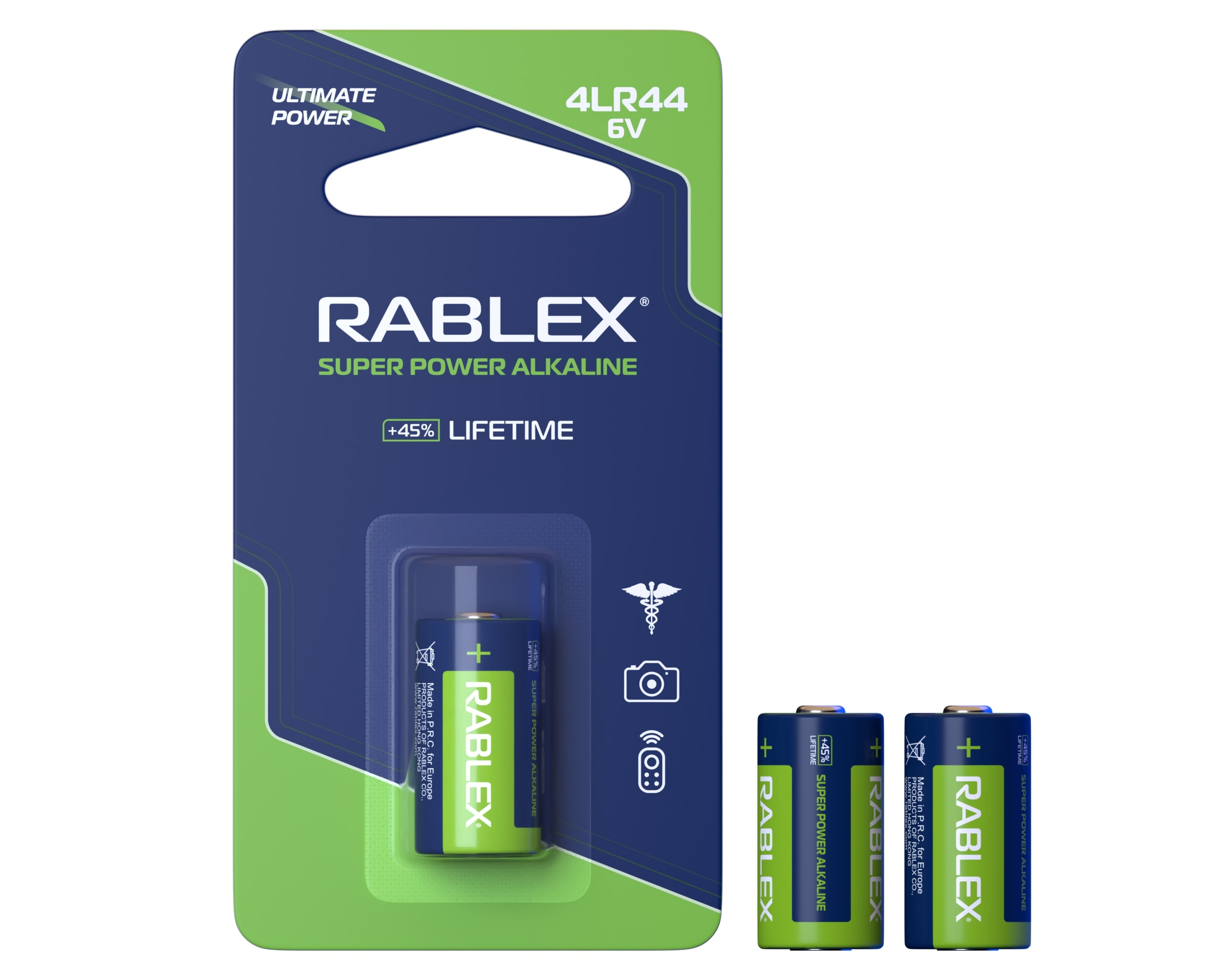 Батарейка лужна 6V Rablex 4LR44 blister card 1 шт. (29206019) - фото 2 Батарейка лужна 6V Rablex 4LR44 blister card 1 шт. (29206019) - фото 2