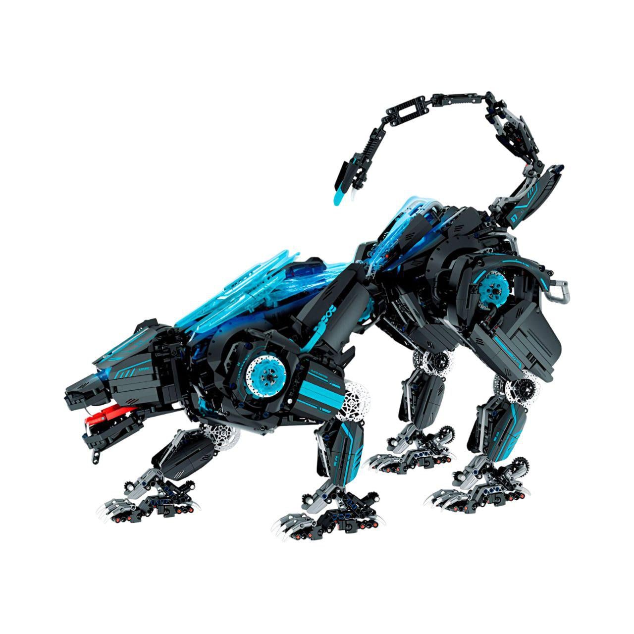 Конструктор 6857 "Боевой робот Пантера" 3821 деталь 65х35х59,5 см со светом на батарейках