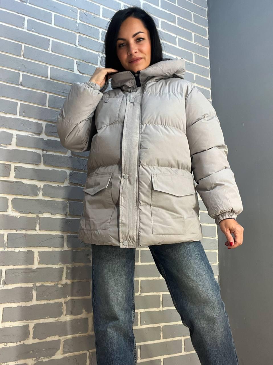 Куртка жіноча RUIXI 6093 парка пуффер з паском подовжена з капюшоном оверсайз р. 46 Сірий (951) - фото 8 Куртка жіноча RUIXI 6093 парка пуффер з паском подовжена з капюшоном оверсайз р. 46 Сірий (951) - фото 8