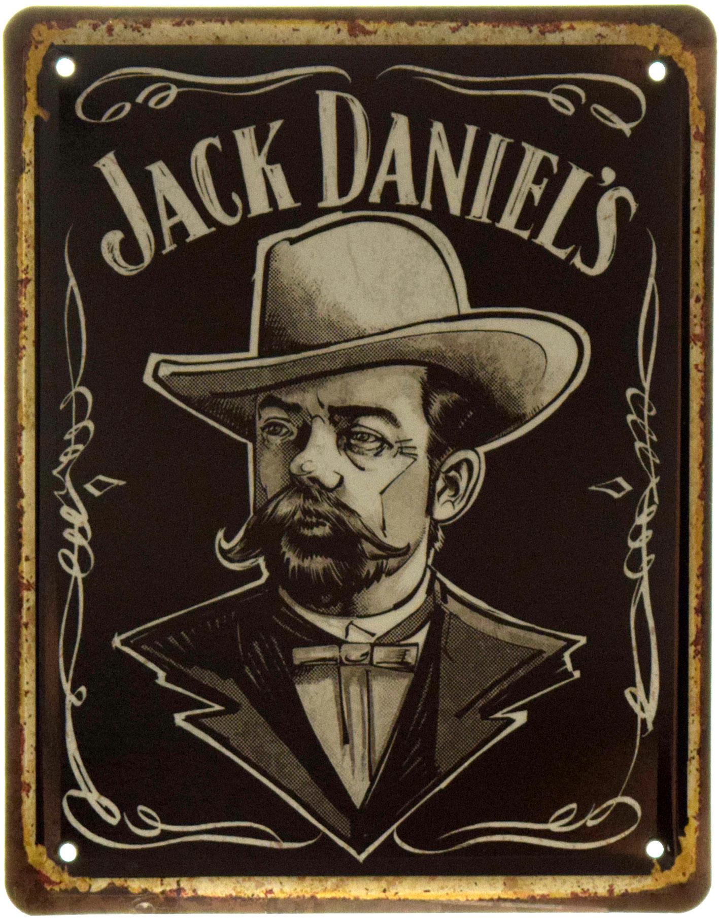 Табличка металлическая Jack Daniel’s Джек Дэниел 18x22 см