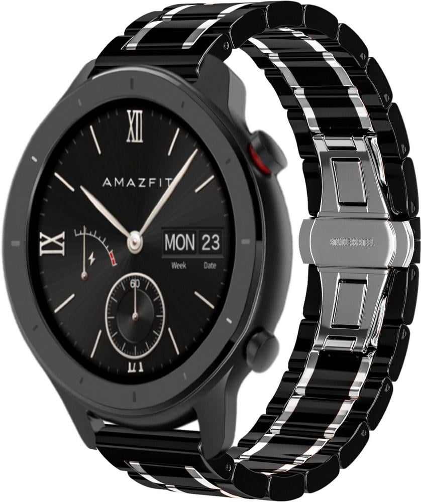 Ремешок керамический Ceramo для Amazfit GTR 42 мм Black/White (28736-1E) Ремешок керамический Ceramo для Amazfit GTR 42 мм Black/White (28736-1E)