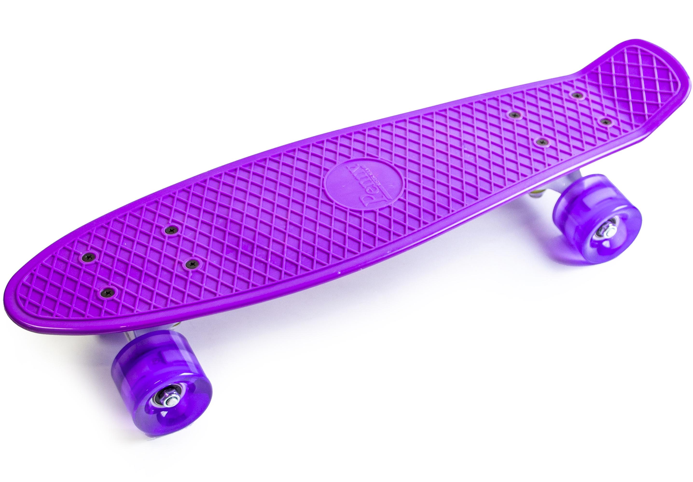 Пенниборд колеса с подсветкой Violet (945855758)