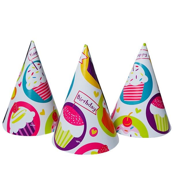 Колпачки бумажные Кексы 15 см 5 шт. (513941)