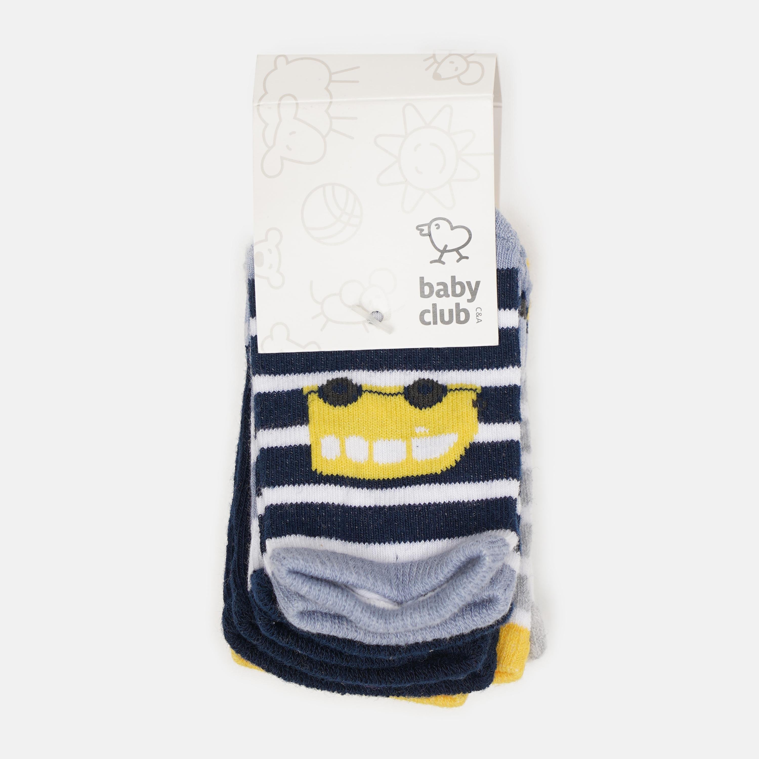 Шкарпетки C&A р. 21-23 5 пар смужка Синьо-білий (3186279840615)