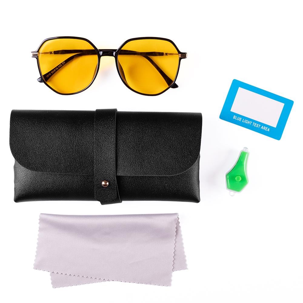 Очки для компьютера BlueRay Shield 99,8% регулируемая дужка с чехлом (1214-02)