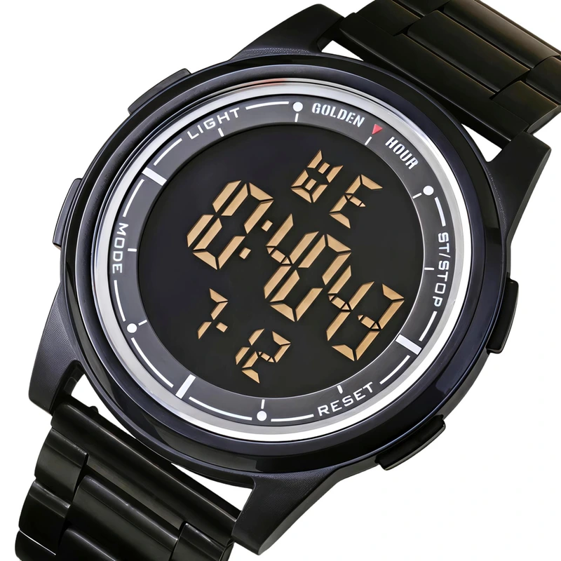 Наручний годинник GoldenHour Water Metal Black 2 ремінці (54201)