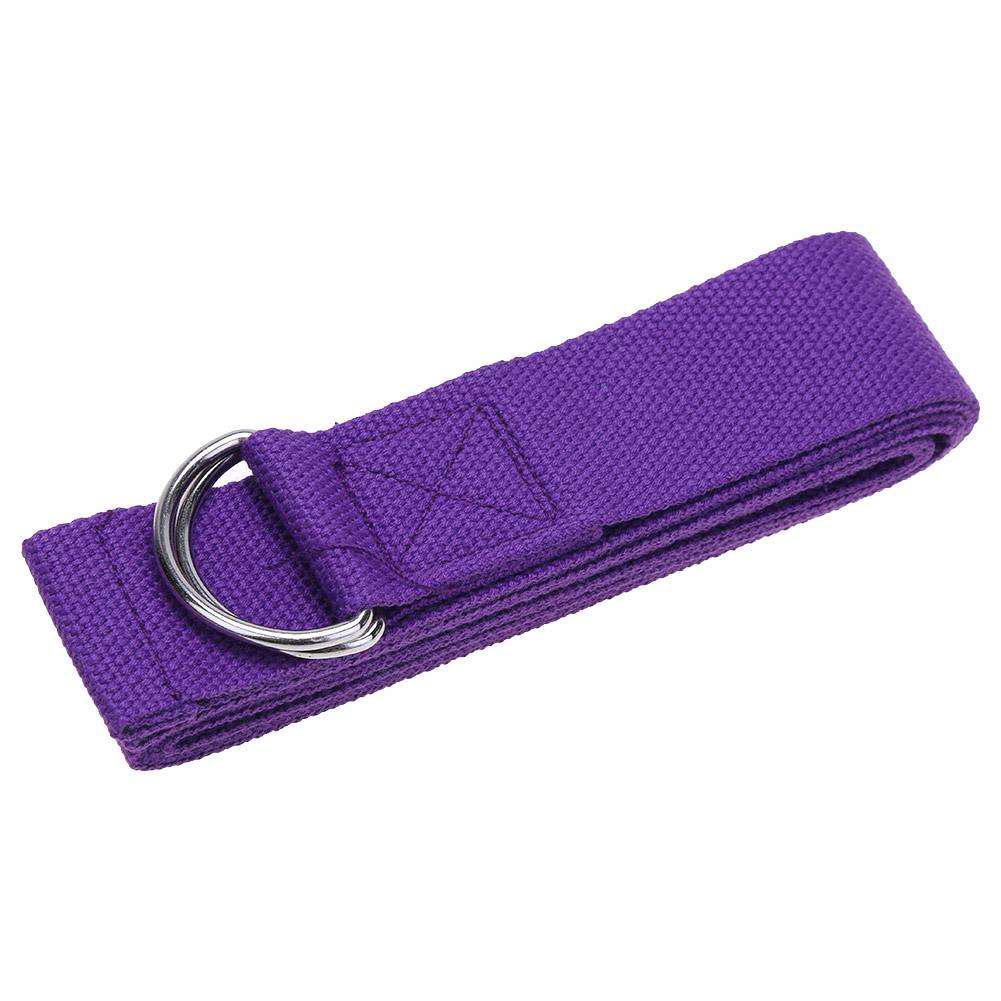 Ремінь для йоги EasyFit Yoga Strap 183 см Фіолетовий (EFYGS183-PU) - фото 2