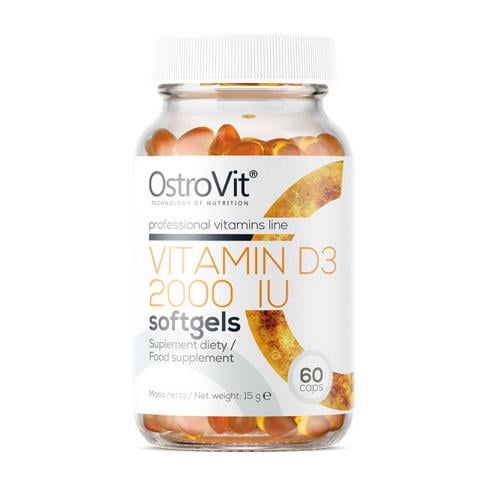 Вітамін D3 2000 МО OstroVit Vitamin D3 60 капс.
