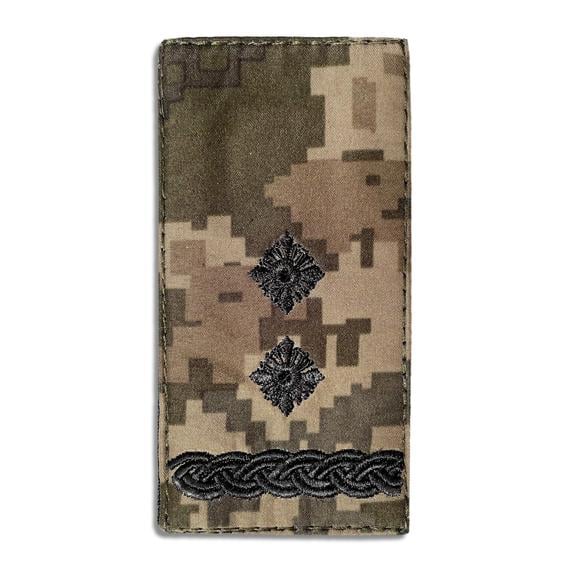 Шеврон на липучці IDEIA Погон звання майор на пікселі 5х10 см (2200004269962)