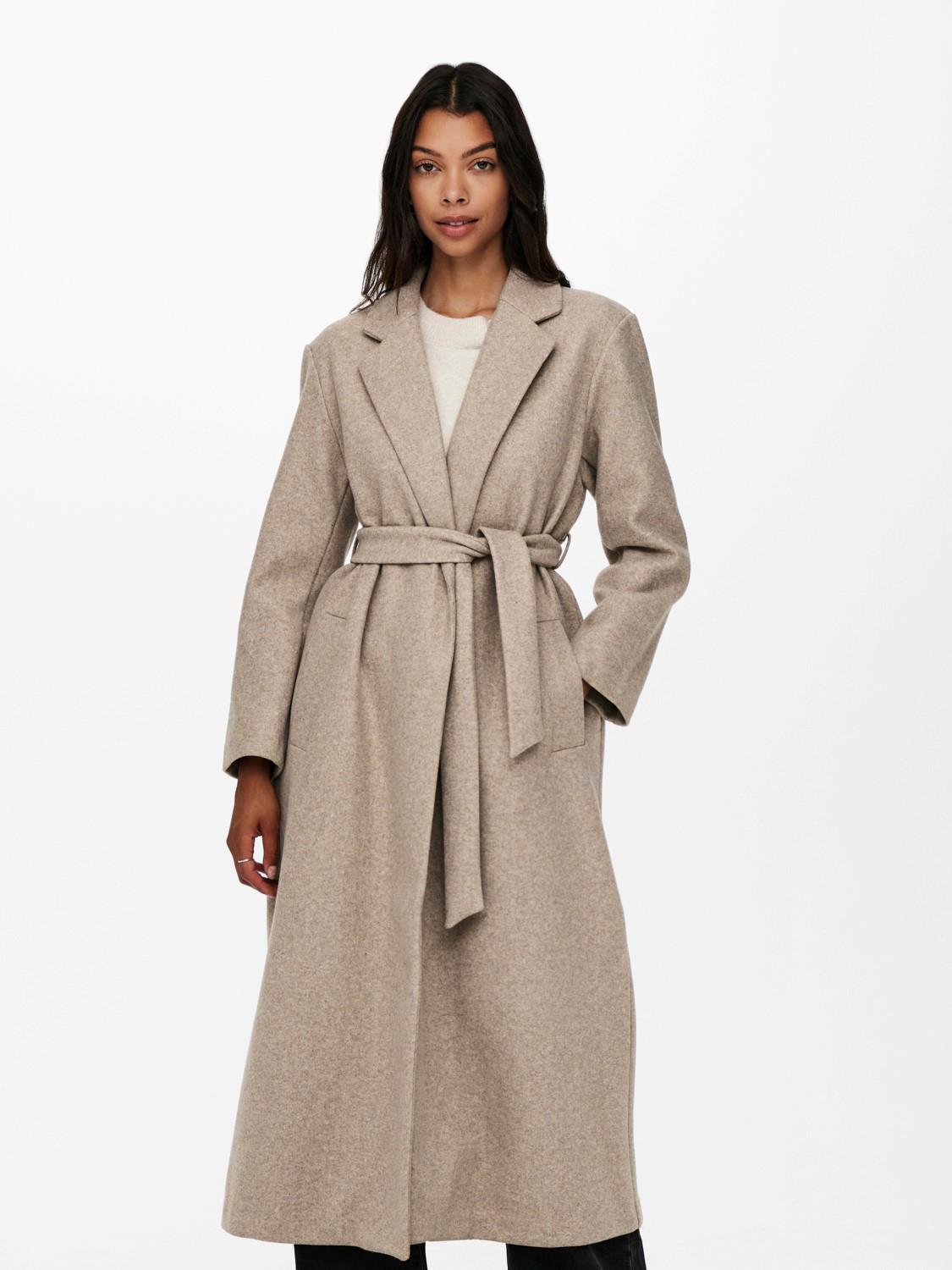 Пальто женское Only 15232386 L Серый