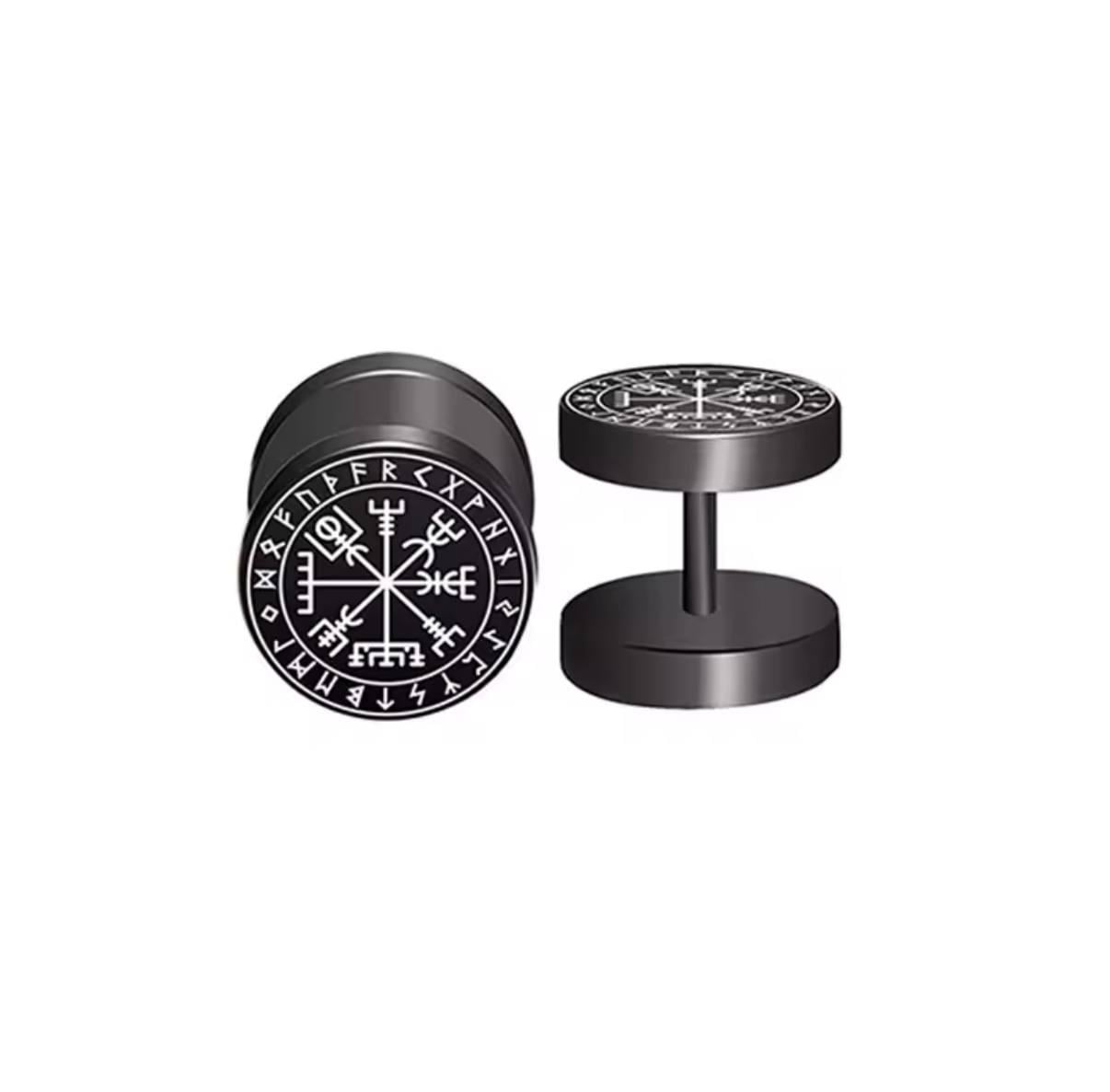 Серьги с руническим компасом Вегвизир из нержавеющей стали (28349444) Серьги с руническим компасом Вегвизир из нержавеющей стали (28349444)