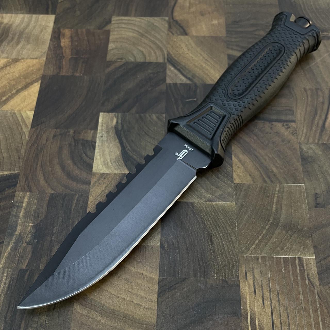 Нож охотничий Gorillas BBQ 2-702С сталь 65Х13 Черный (KN141) - фото 2 Нож охотничий Gorillas BBQ 2-702С сталь 65Х13 Черный (KN141) - фото 2