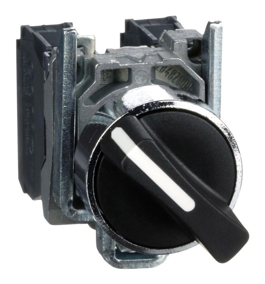 Переключатель IO Schneider Electric Harmony XB4 1NO+1NC 22 мм 2 положения Черный (XB4BD25)