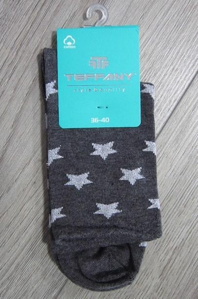 Носки женские демисезонные TEFFANY 0177 Т002L р. 36-40 Серый-меланж (67907)