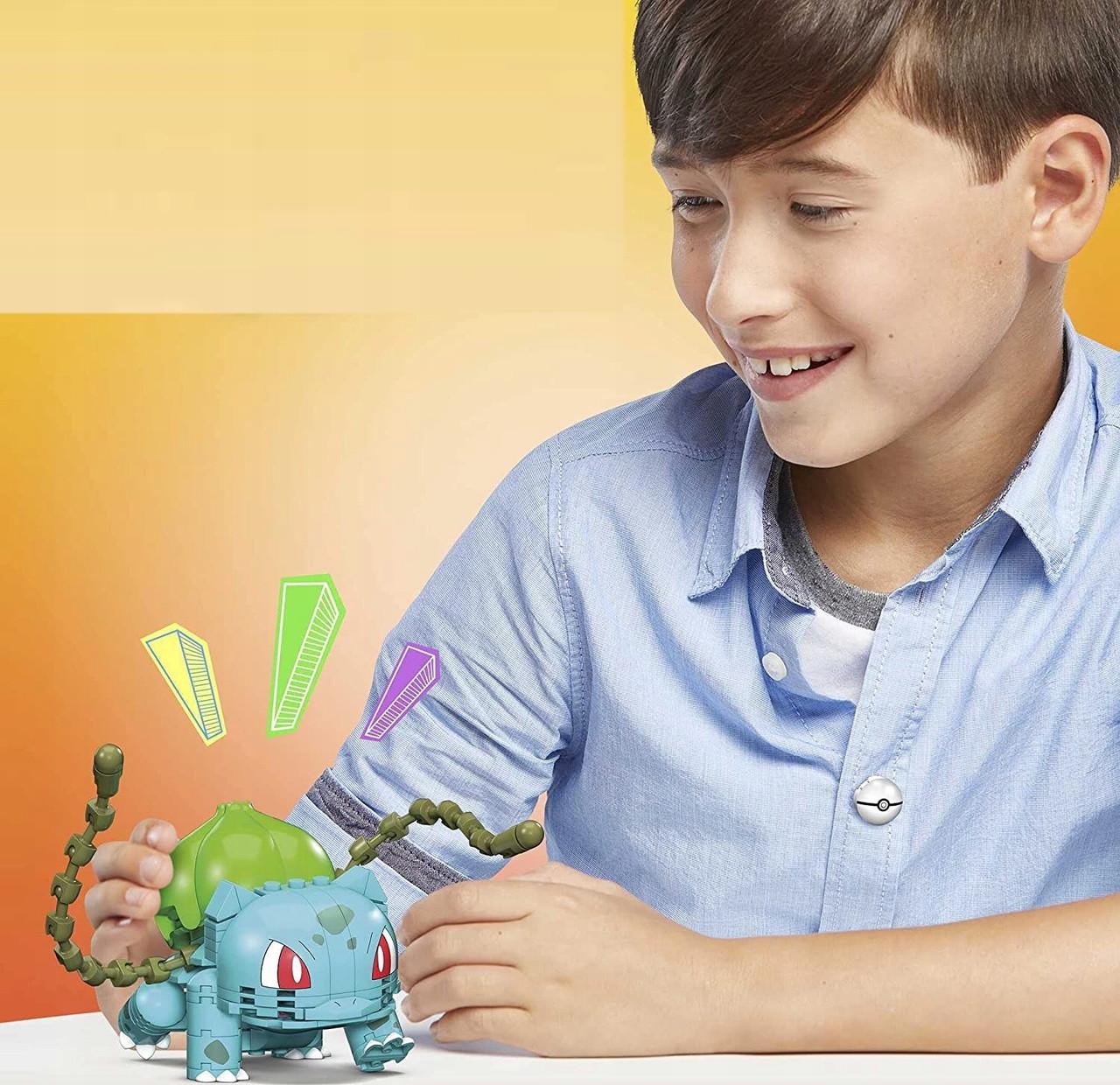 Конструктор Mega Blocks Pokemon Bulbasaur Blocks Mattel GVK83 Mega Construx 175 ел. - фото 3