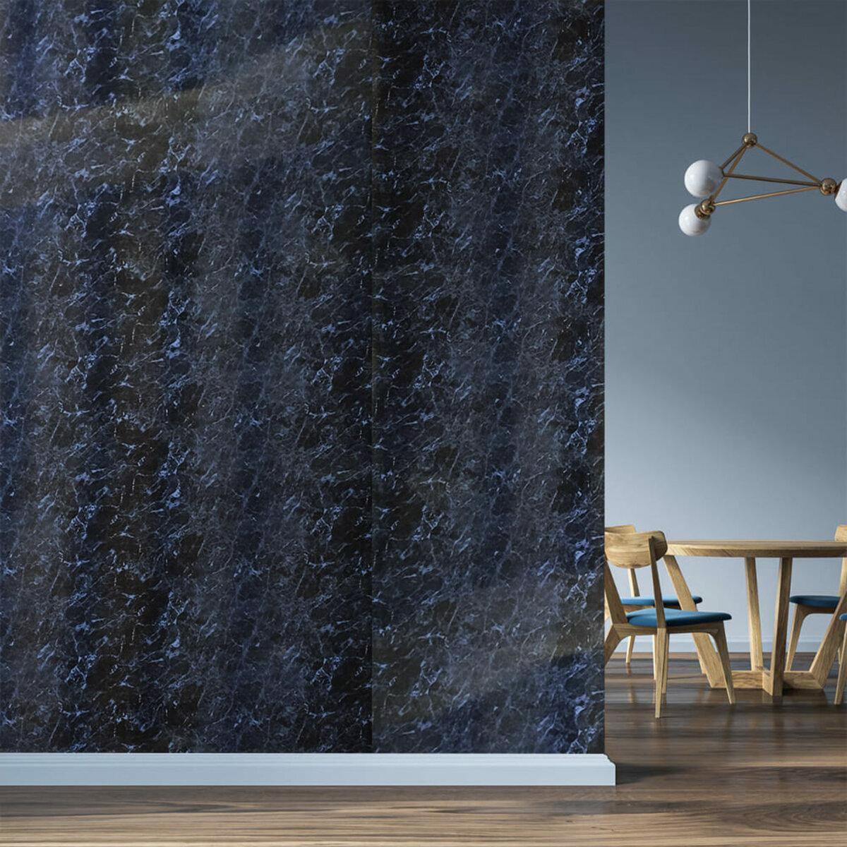 Плита декоративна ПВХ 1,22 м х2,44 м х3 мм Чорний мармур (SW-00001404) - фото 7 Плита декоративна ПВХ 1,22 м х2,44 м х3 мм Чорний мармур (SW-00001404) - фото 7