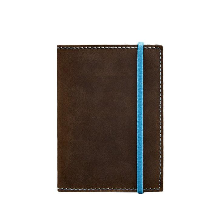 Обложка кожаная для паспорта 1.0 Темно-коричневый/Бирюзовый (A-026098) Обложка кожаная для паспорта 1.0 Темно-коричневый/Бирюзовый (A-026098)