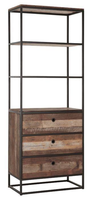 Стеллаж для хранения Loft NS-1957 2030x750x350 мм Черный (6156d5863edc877ba85899f8)