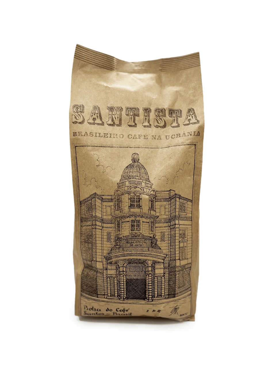 Кофе в зернах свежеобжаренный SANTISTA 1 кг (2005281849)