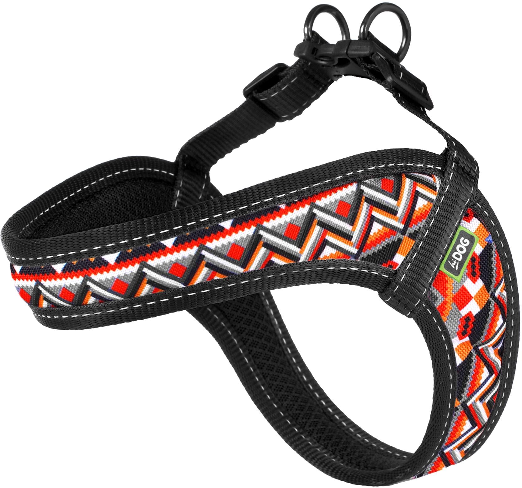 Шлея Hi Dog Comfort Geometrik охват грудной клетки L 46-52 см (2100102881014)