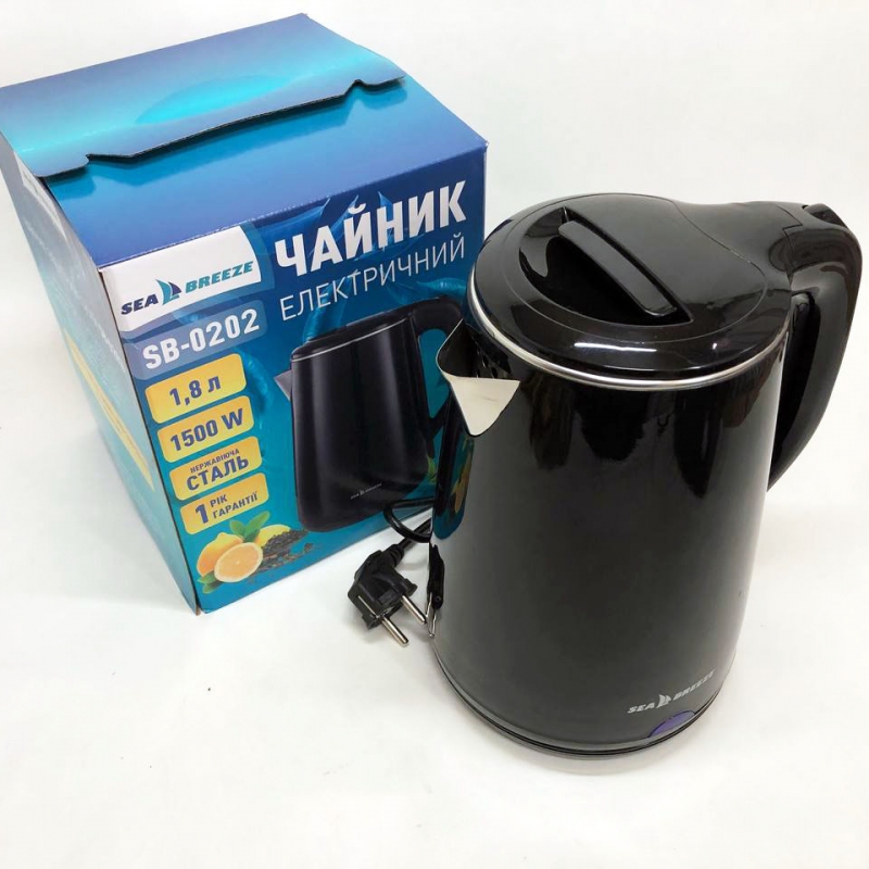 Электрочайник-термос SeaBreeze SB-0202 1,8 л 1500 Вт (tf5916) - фото 11 Электрочайник-термос SeaBreeze SB-0202 1,8 л 1500 Вт (tf5916) - фото 11