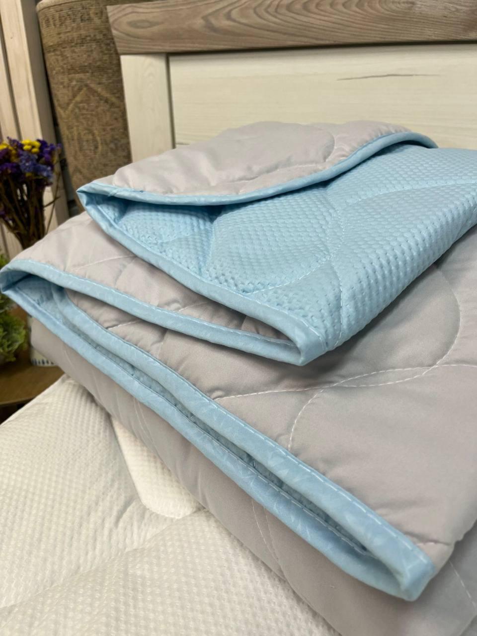 Одеяло летнее 155х210 см Голубой (Д-al-lito-kovdra25-005) - фото 2
