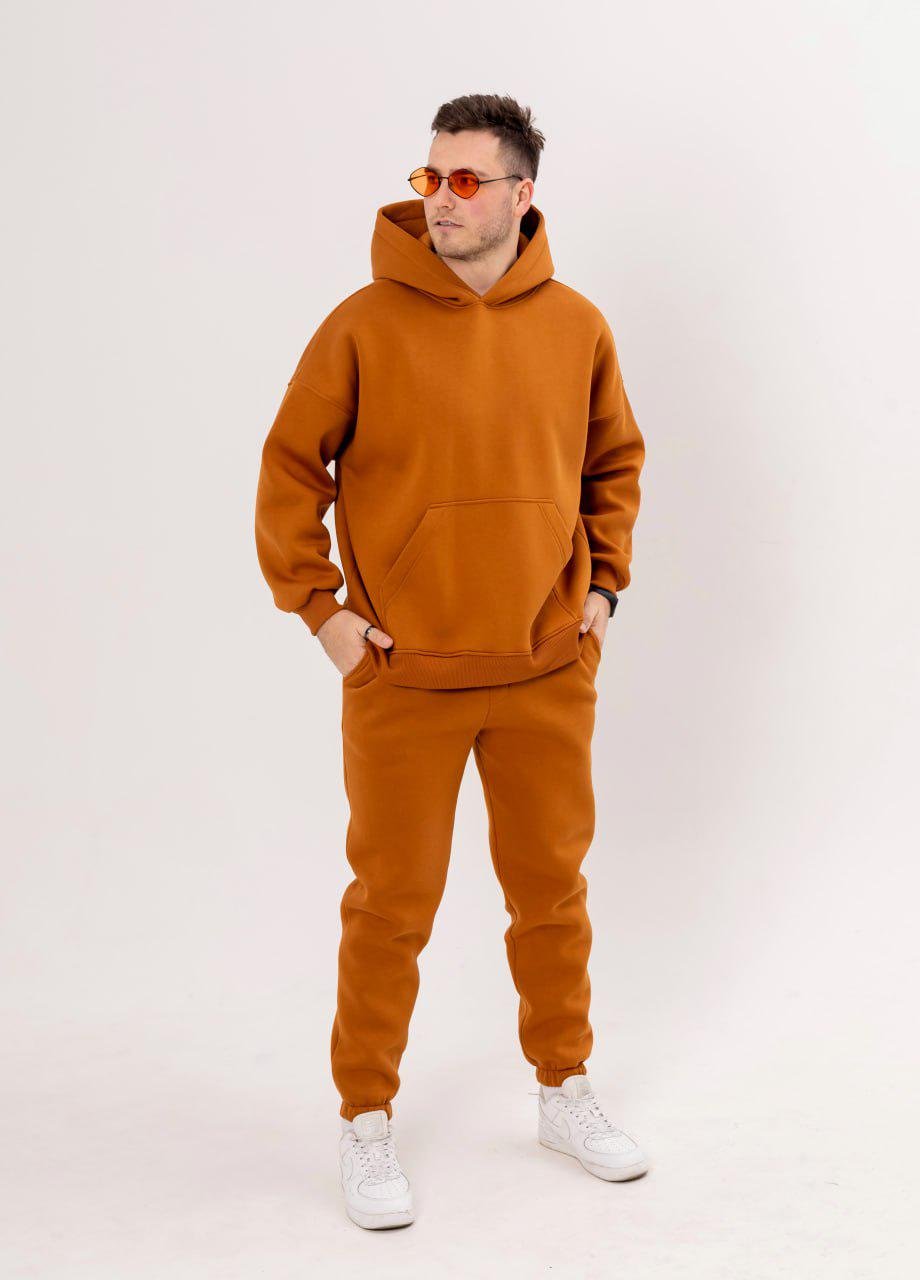 Спортивный костюм мужской Oversize Demi с начесом L/М Оранжевый (BL7390-885)