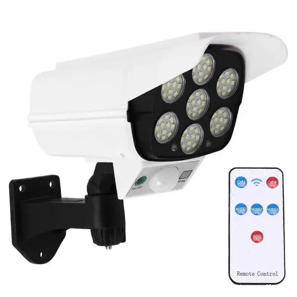 Фонарь уличный настенный 77 COB LED с датчиком движения и солнечной панелью Белый (147-107-HP-L-4)